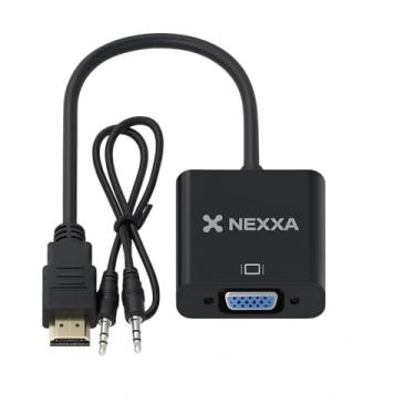 Imagem de Adaptador Conversor HDMI para VGA com Áudio P2 Full HD 1080p