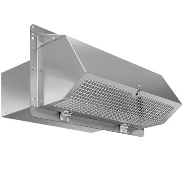 Imagem de Tampa de ventilação de parede para duto de 3-1/10.2 cm x 25.4 cm para exaustores e ventiladores de banho, aço inoxidável