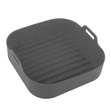 Imagem de Forma Silicone Air Fryer，Resistente a Altas Temperaturas e FáCil de Limpar，Material de Silicone de Qualidade Alimentar，ReutilizáVel，Adequado para Fritadeiras de ar Quente(Cinza)