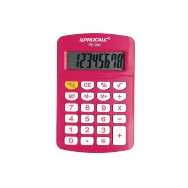 Imagem de Calculadora Pessoal Procalc Pc986-p8 Dígitos Pink
