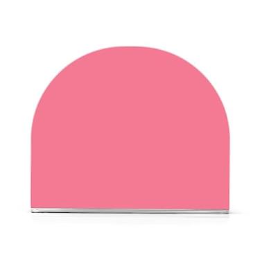 Imagem de Organizador de guardanapos de acrílico rosa salmão, dispensador de guardanapos de restaurante em forma de U, serve para 50-60 guardanapos, suportes de toalhas de papel