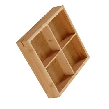 Imagem de GLOGLOW Bandeja de Madeira Dividida, Travessa de Madeira Natural para Sushi e Utensílios de Mesa Quentes (madeira 2)