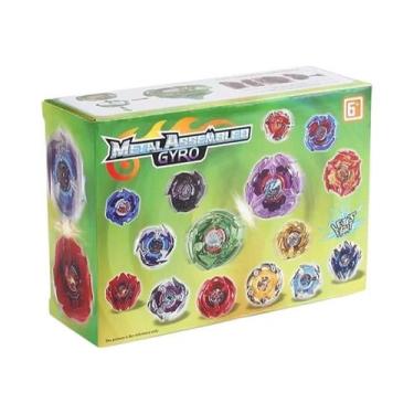 Imagem de Conjunto de brinquedos giratórios BX UX CX 4PCS com dois lançadores Ri