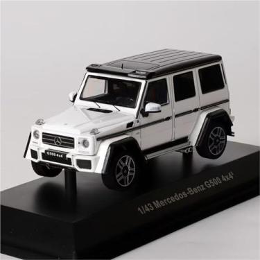 Imagem de 1 43 para Mercedes Benz G500 Alloy Car Model Coleção de Brinquedos Adultos Masculino 10 cm Decoração Memorial de Mesa (Branco)
