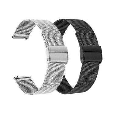 Imagem de Pulseira De Metal De 20mm 22mm Para Amazfit Active 2 Bip 6 5 3 pro GTS