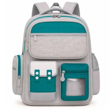 Imagem de Mochila Escolar Grande Juvenil Menino Menina Acolchoada Espaço Noteboo