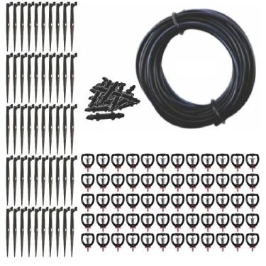 Imagem de Kit Irrigação Micro Aspersor Bailarina Mf2 Completo 100Lph Fácil Insta