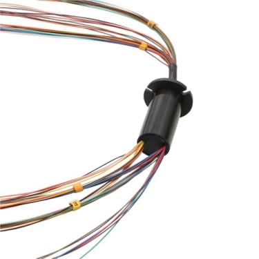 Imagem de 1 peça diâmetro 22 mm 36CH anel deslizante de alimentação/transmissão de sinal 2A anel coletor junta rotação ilimitada conector deslizante condutor