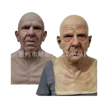 Imagem de Máscara Realista De Velho Careca Walter White Heisenberg Em Látex Para