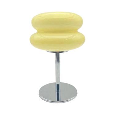 Imagem de Luminária De Mesa LED De Vidro Macaron Nordic Bauhaus, Regulável, Prot