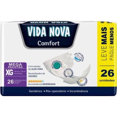 Imagem de Fralda Descartavel Geriatrica Adulto Vida Nova (XG) Com 26 UN - Vita N