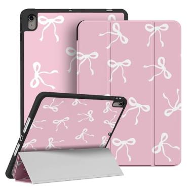 Imagem de RQYDYZMJ Capa para iPad Air 11 polegadas M3 2025 M2 2024, iPad Air 5ª 2022/4ª geração 2020 11 polegadas, hibernar/despertar automático, suporte inteligente com três dobras à prova de choque para