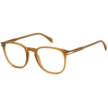 Imagem de Armação de Óculos David Beckham Db 1212 FMP - Marrom Ochre 51-Masculino