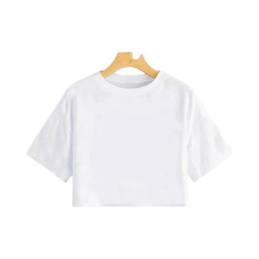 Imagem de Camiseta Cropped Feminina Com Estampa De Aranha Vermelha, Ajuste Slim,