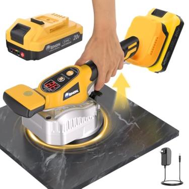 Imagem de Ferramenta de vibração de azulejo sem fio para bateria DeWalt 20V – Ferramenta elétrica de 150 W com vibração ajustável de 12 velocidades, visor digital e ventosa para instalação precisa de piso e