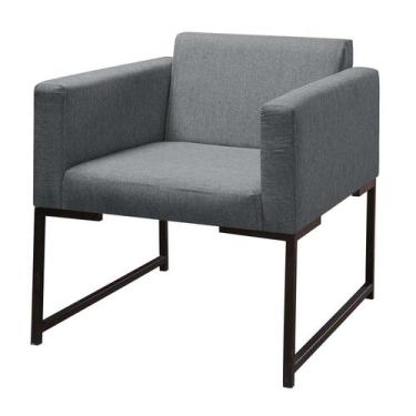 Imagem de Poltrona Decorativa Ferro Estilo Industrial Lazio - Gonçalves Decor, L