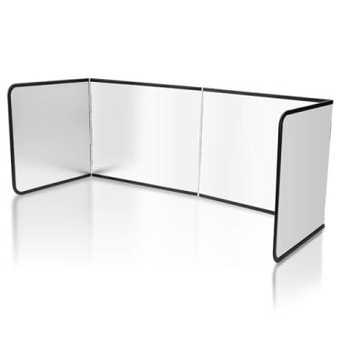 Imagem de Protetor contra respingos de 4 lados para fogão, protetor de gordura dobrável de 75 x 29 x 29 cm, protetor de respingos de óleo antiaderente para fogão a gás, parede de cozinha e segurança de cozinha