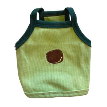 Imagem de CUOFYUNL Roupas para animais de estimação para cães com estampa fofa, quente e confortável, moda para gatos para outono e inverno (Green M)