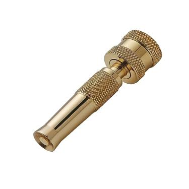 Imagem de Pistola de pulverização de jato de água de alta pressão ajustável de latão e cobre Khanjan - Melhor poder de limpeza para carros, bicicletas, animais de estimação e jardins (rosca fêmea BSP de 1,27