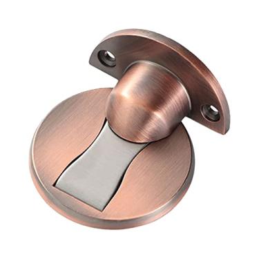 Imagem de Parafuso de Porta Magnético para Piso Protetor Parede com Furo Autoadesivo Liga Zinco Casa Escritório Quarto Armários Si