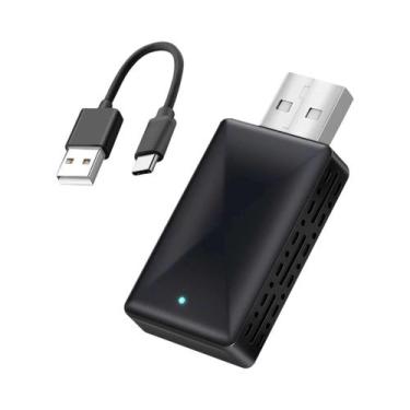 Imagem de Adaptador Wireless CarPlay E Android Auto XUDA 2 Em 1, Mini Box AI Por