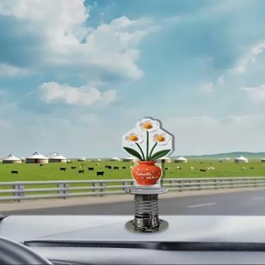 Imagem de Acessórios de acrílico para carro e decoração de casa design criativo de hortênsia primavera azul, adequado para carro, mobiliário doméstico, mesa e bicicleta, presente de Natal ideal para amigos e