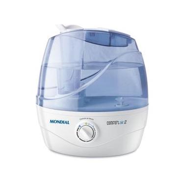 Imagem de Umidificador de Ar Ultrassônico Mondial NUA-02 Comfort Air 2 2,2 Litros Branco/Azul Bivolt
