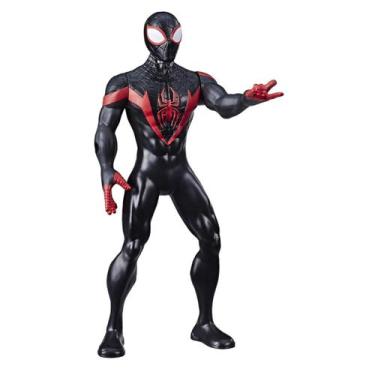 Imagem de Boneco Miles Morales Olympus Marvel E7697 - Hasbro, Preto e Vermelho, 