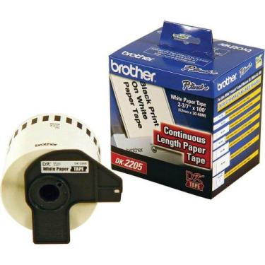 Imagem de Etiqueta Brother 62mmx30,48m DK-2205