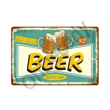 Imagem de Placa De Metal Vintage Para Bar, Pub, Clube, Caverna Do Homem, Arte De