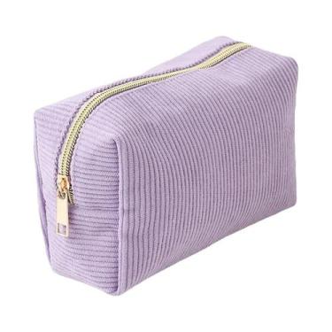 Imagem de Estojo De Lápis Vertical Com Listras, Bolsa De Armazenamento Para Mate