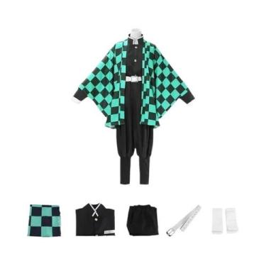 Imagem de Fantasia De Cosplay Para Crianças Demon Slayer Tanjiro Nezuko Shinobu,