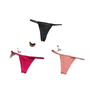 Imagem de Conjunto De Biquíni Sexy De Cintura Baixa Para Mulheres, Calcinhas T-b