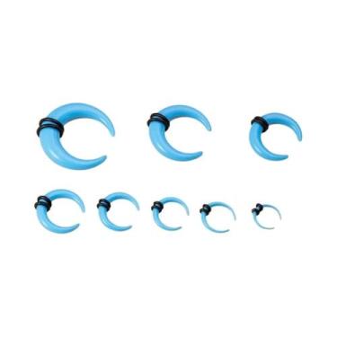 Imagem de Kit De Piercing Com 8 Peças De Expansores De Orelha Em Acrílico Em Esp