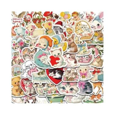 Imagem de Adesivos Vintage De Animais 50PCS À Prova d'Água Para DIY, Skateboards