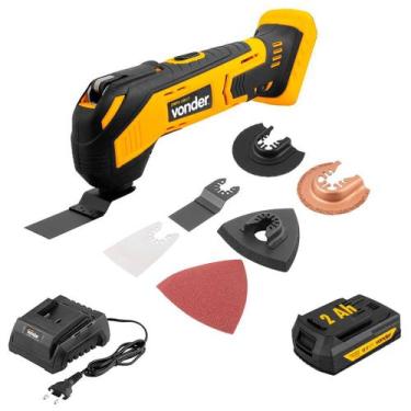 Imagem de Lixadeira Vonder Multifunção Oscilante Com Bateria 2 Ah Carregador Von