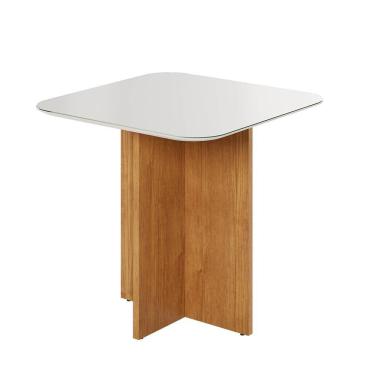 Imagem de Mesa De Jantar Quadrada Robusta Jcm Off White 0,90 M