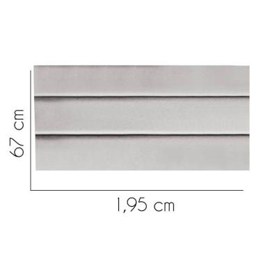 Imagem de Painel Estofada Argentina 195cm King Size Para Cama Box Quarto Suede Cinza Claro - Gat Magazine