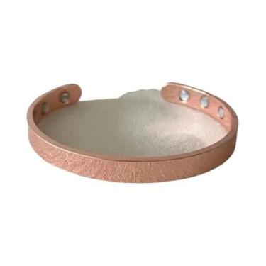 Imagem de Pulseira Magnética Ajustável Vintage De Cobre Para Terapia Energética 