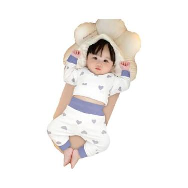 Imagem de Conjunto De Pijama De Algodão Para Bebê Menino Com Mangas Longas 2 Peç