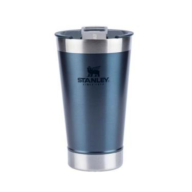 Imagem de Copo Térmico de Cerveja com Tampa Stanley Nightfall Azul 473ML - STANL