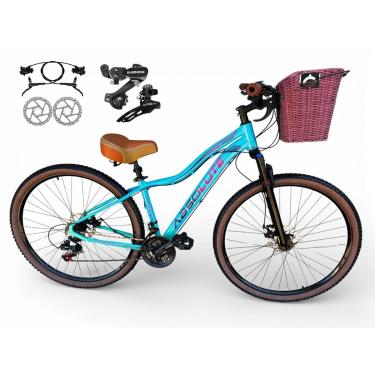 Imagem de Bicicleta Aro 29 Feminina Absolute Hera Vintage Retrô Shimano 21v Hidráulica Confortável Cesta-Feminino