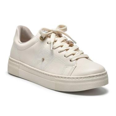 Imagem de Tênis Via Marte Casual Feminino, Marfim, 35