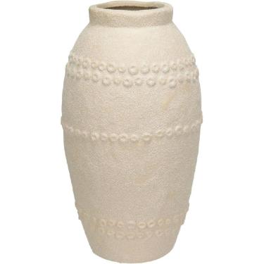Imagem de VASO DECORATIVO ENFEITE CASA HOME&CO CERÂMICA 30x16x16cm CREME