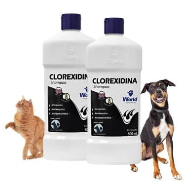 Imagem de Shampoo Dugs Clorexidina 2 Unidades Seborreia Antisséptico 500Ml Word 