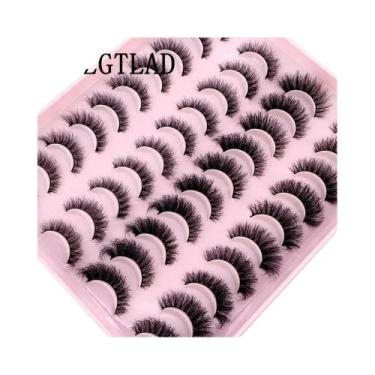 Imagem de Cílios Postiços Naturais Longos 3D De Mink, 20 Pares, Extensão De Cíli