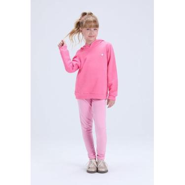 Imagem de Conjunto Infantil Feminino de Inverno Moletom com Capuz e Pingente - V