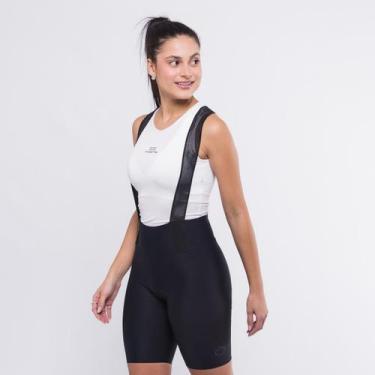 Imagem de Bretelle Ciclismo Feminino Márcio May Moove UP Preto, M, Preto