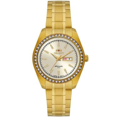 Imagem de Relógio ORIENT feminino automático dourado NH6GG003 C1KX