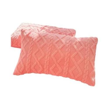 Imagem de Capa De Almofada De Lã Coral Grossa De Inverno, Macia E Quente, Luxuos
